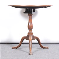 Lot 330 - George III mahogany 'bird cage' pedestal table,...