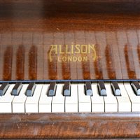 Lot 331 - Sepele cased baby grand piano, Allison, London,...