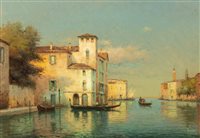 Lot 255 - Noel Georges Bouvard, The Corner House, Venice,...