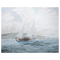 Lot 260 - David Cobb, Yacht Caramel off the Swanage...