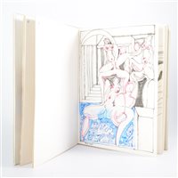 Lot 280 - Two sketch books of predominantly erotic...