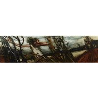 Lot 513 - Christopher Fiddes, Figures and Brambles, oil...