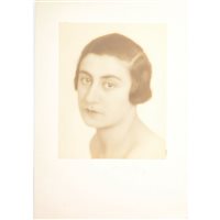 Lot 429 - Man Ray a portrait photograph, 1930s signed in...