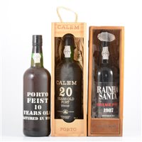 Lot 222 - Assorted port, including: Rainha Santa, 1987...