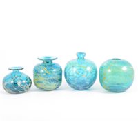 Lot 466 - Mdina, a collection of four art glass vessels,...