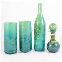 Lot 467 - Mdina, a collection of four art glass vessels,...