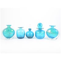 Lot 469 - Mdina, a collection of five art glass vessels,...