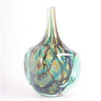 Lot 471 - Joseph Said, a Mdina art glass cube vase, 1975,...