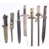 Lot 144 - Collection of bayonets German K98 Mauser...