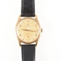 Lot 345 - Omega - a gentleman's 9 carat yellow gold...