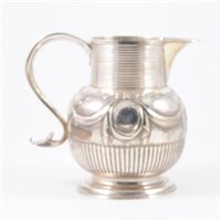 Lot 366 - A silver jug, cancelled marks, London Assay...