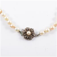 Lot 308 - A cultured pearl rope necklace, one hundred...