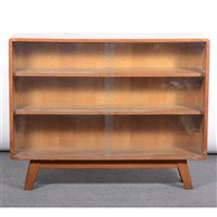 Lot 472 - Keswick School, an oak glazed bookcase, circa...