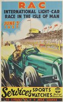 Lot 365A - Original Motoring Racing poster - RAC...