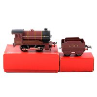 Lot 184 - Hornby 0 gauge no.501 locomotive and tender,...