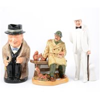 Lot 29 - Royal Doulton figure, Sir Winston Churchill...