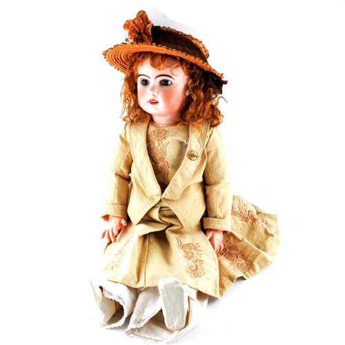 Lot 150 - A large French Tete Jumeau doll, bisque head...