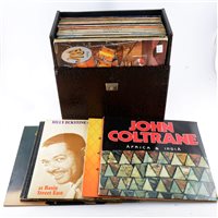 Lot 109 - Vinyl LP music records, case of Jazz records.