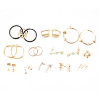 Lot 284 - Ten pairs of earrings for pierced ears,...