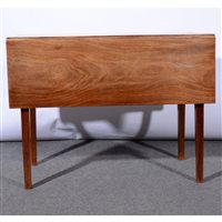 Lot 498 - Georgian mahogany drop-leaf table, ...