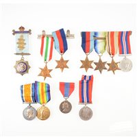 Lot 361 - Medals; WWI pair including British War Medal...