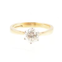 Lot 249 - A diamond solitaire ring, the brilliant cut...