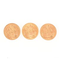 Lot 331 - Three Full Sovereigns George V 1911, (3)