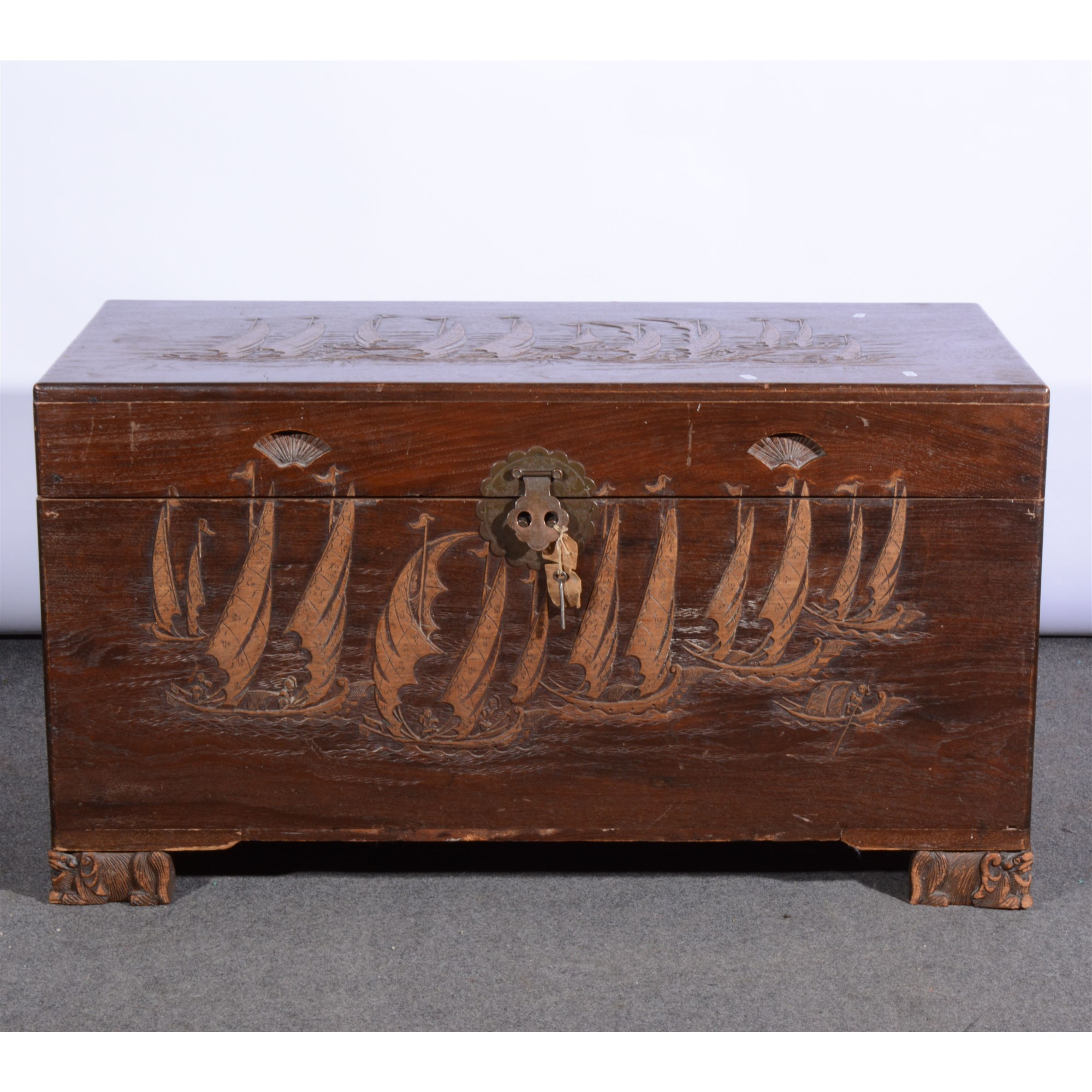 Lot 451 Singapore camphor wood chest.