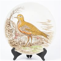 Lot 82 - Collection of Staffordshire wall plates, wild...