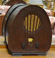 Lot 454 - 1933 Philipps 'Super Inductance' 834A bakelite radio.