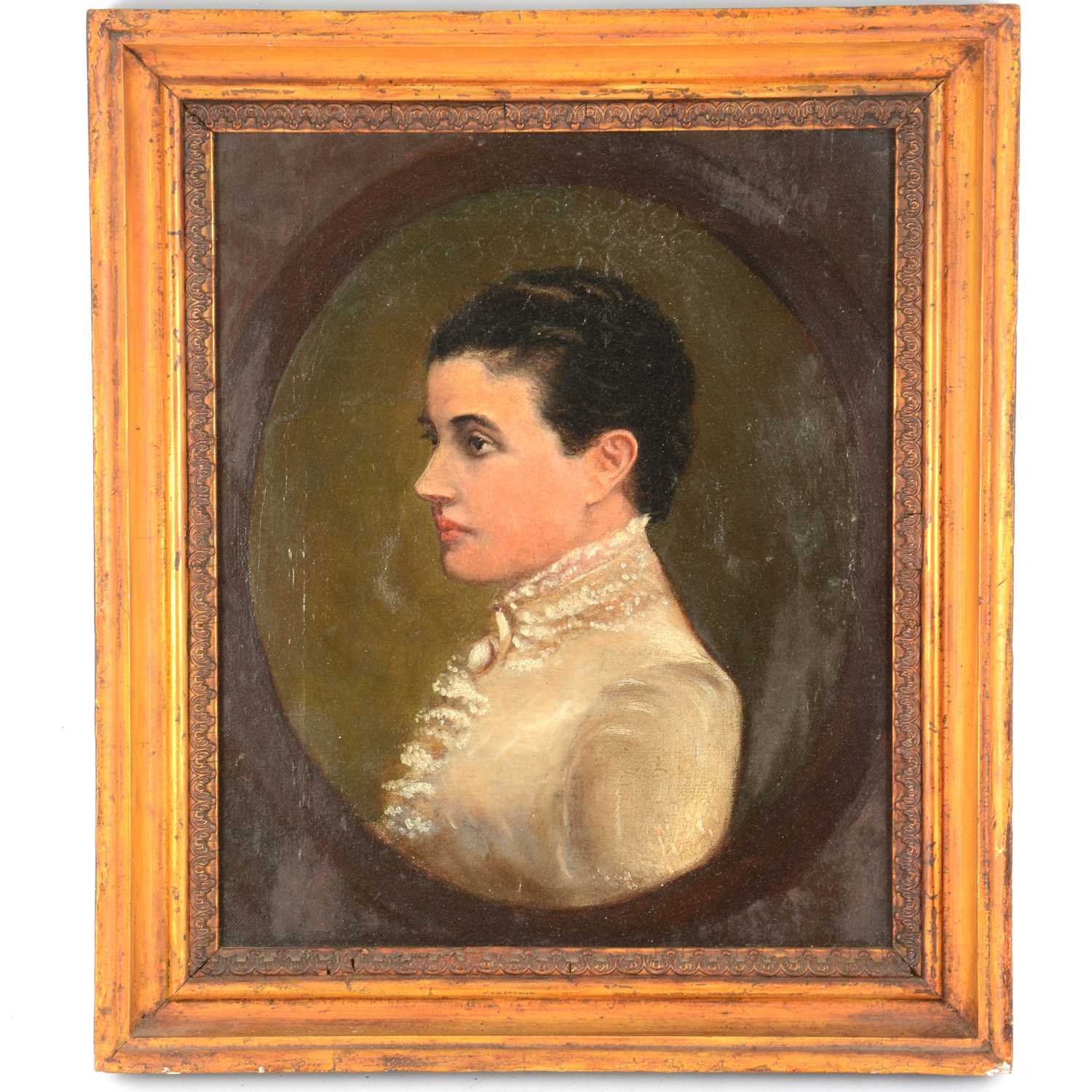 Lot 142 - Victorian School, Portrait of Mrs Samuel Richmond