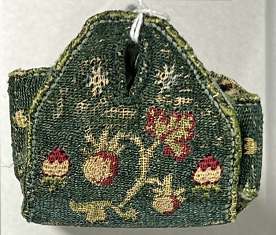 Lot 152 - A needlework book cover, probably second half 17th Century