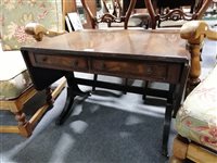 Lot 374 - Reproduction mahogany occasional table