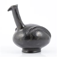 Lot 247 - Neolithic style burnished pottery bird model