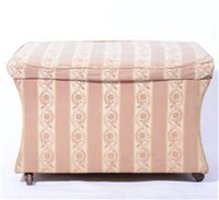 Lot 426 - Victorian style upholstered stool ottoman.