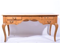 Lot 446 - Large pine desk