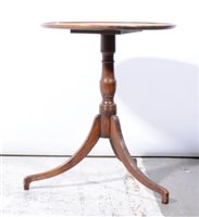 Lot 419 - Victorian mahogany occasional table, circular...