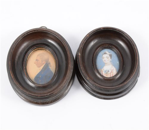 Lot 191 - English School, early 19th Century, head and...