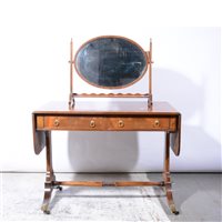 Lot 328 - Regency style mahogany sofa table, rectangular...