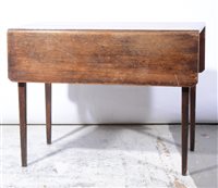 Lot 449 - Victorian oak Pembroke table, rectangular top...