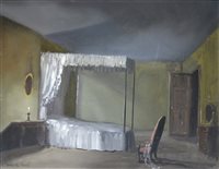 Lot 404 - Deborah Jones, Bedroom, oil on board