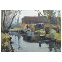 Lot 318 - Edward Wesson, River landscape