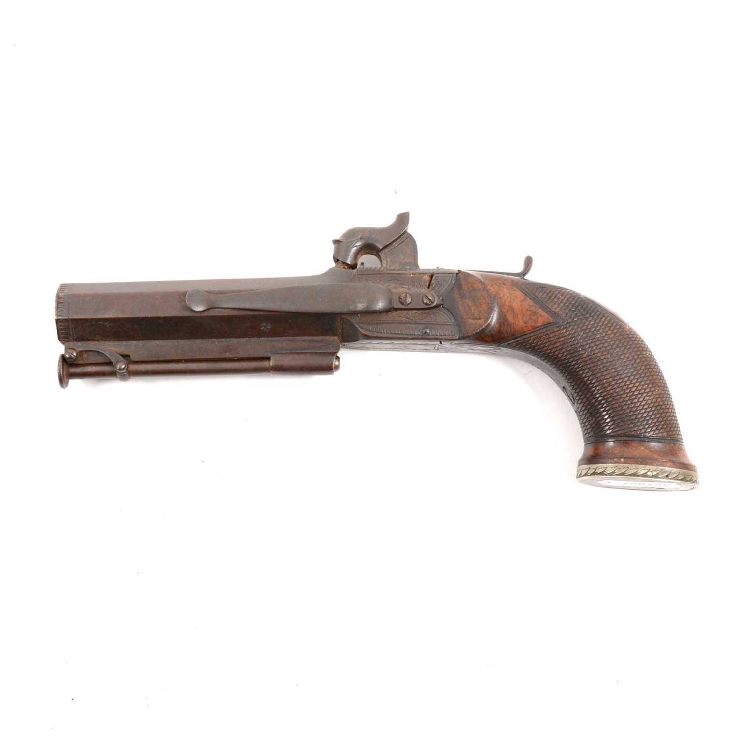 Lot 145 - Percussion pistol, by Drury, Liverpool