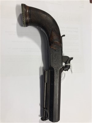 Lot 145 - Percussion pistol, by Drury, Liverpool