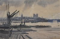 Lot 317 - Claude Muncaster, Rochester, watercolour with wash