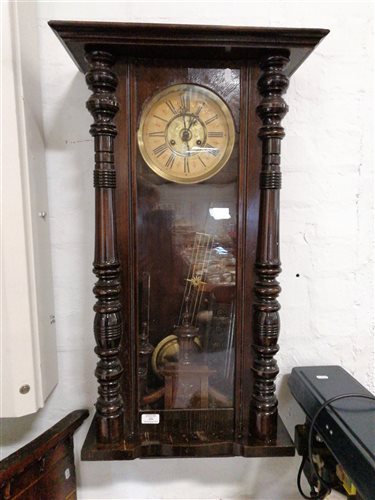 Lot 156 - An American beech wall clock.