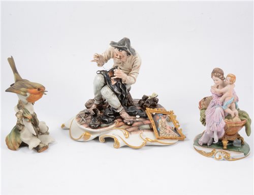 Lot 39 - A quantity of Capodimonte figures and ornaments