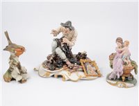 Lot 39 - A quantity of Capodimonte figures and ornaments