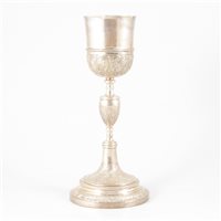 Lot 20 - Italian silver chalice, apparently Rome, 1740.