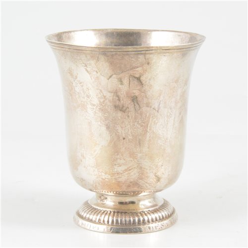 Lot 33 - French silver beaker, Orleans, circa 1750.